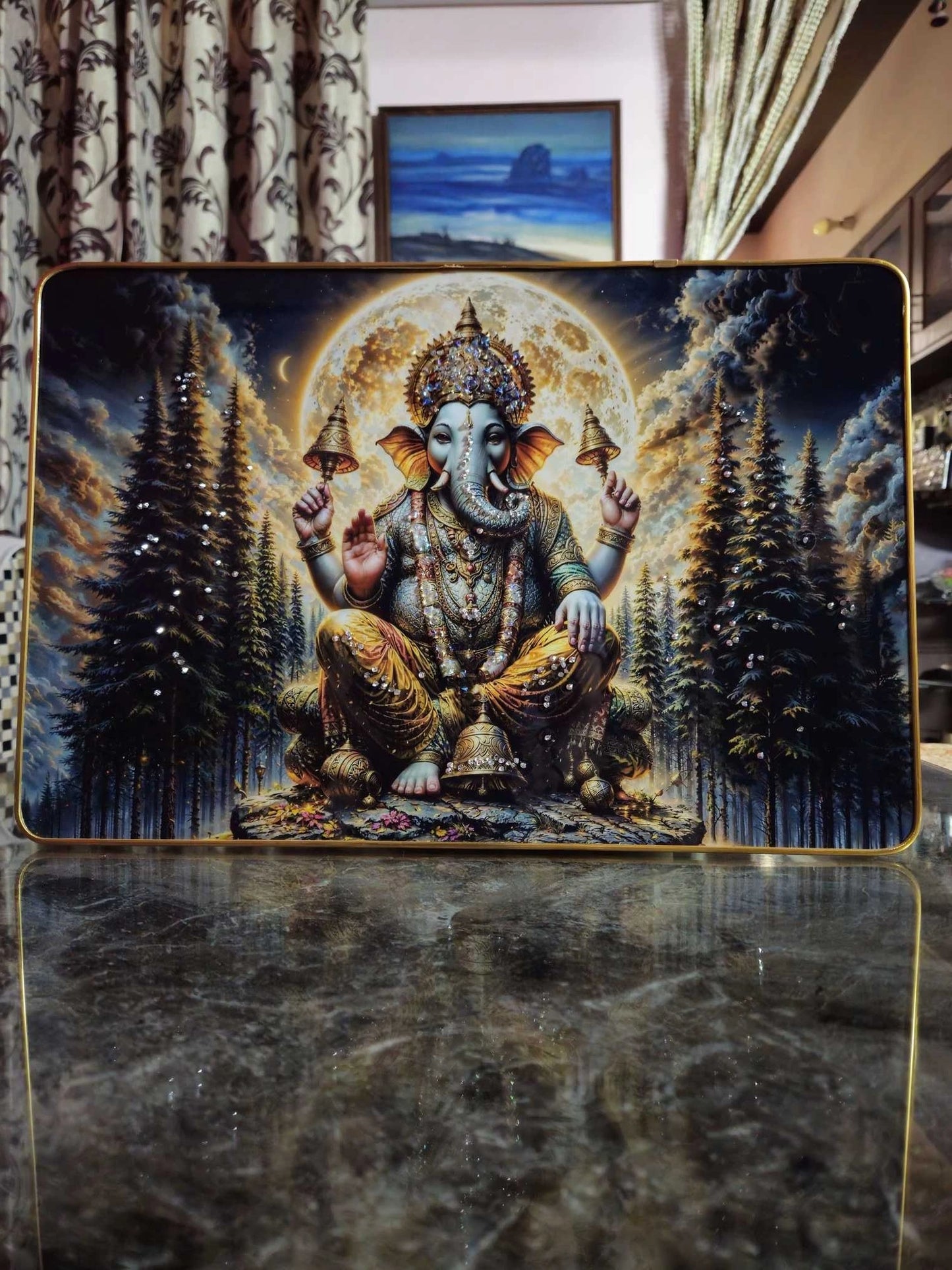 Ganesh Jewel Blessings – Ganesha Luxury Wall Art