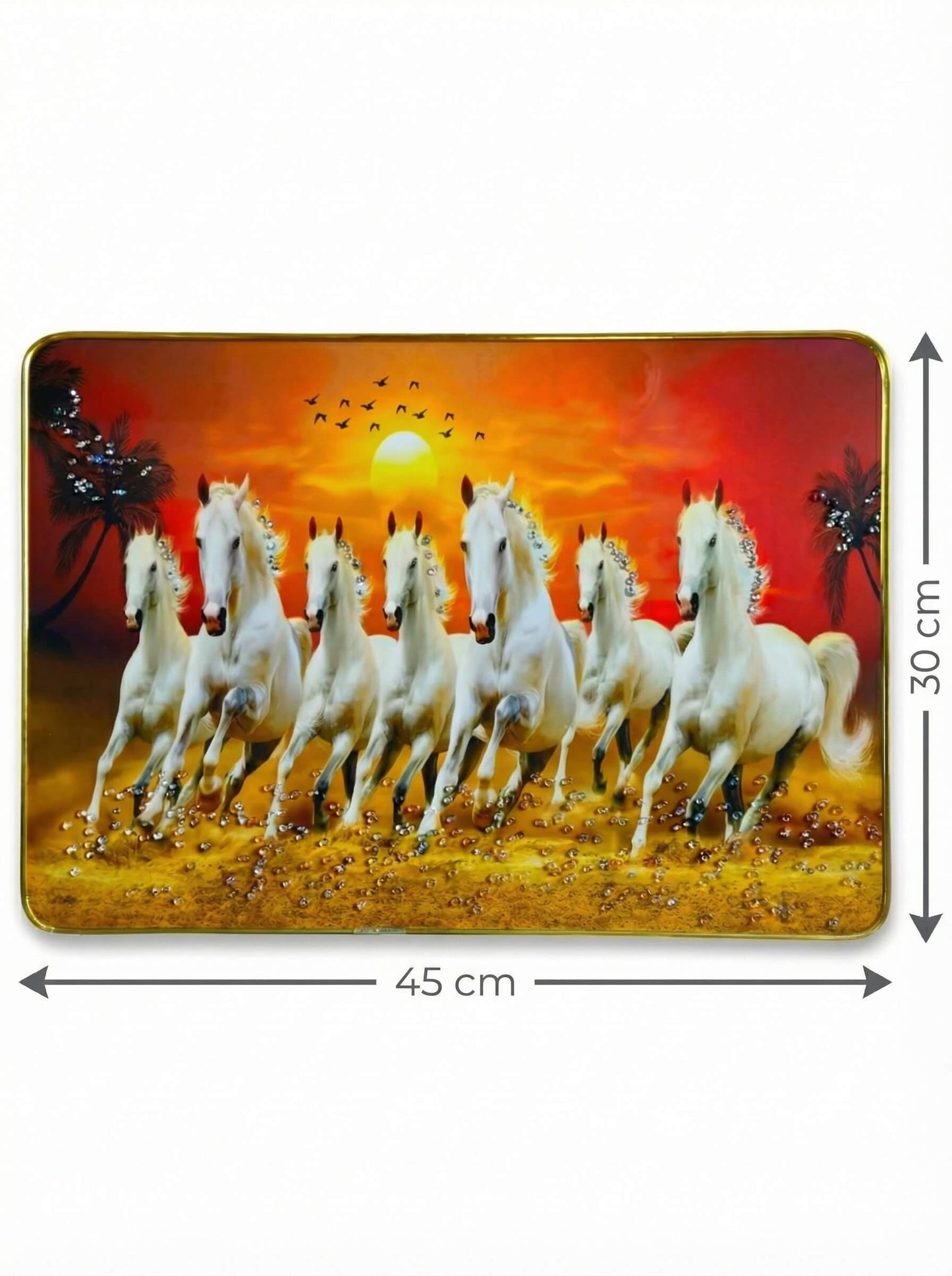 Seven Horses Fortune Blessings – Running Horses Luxury Wall Art