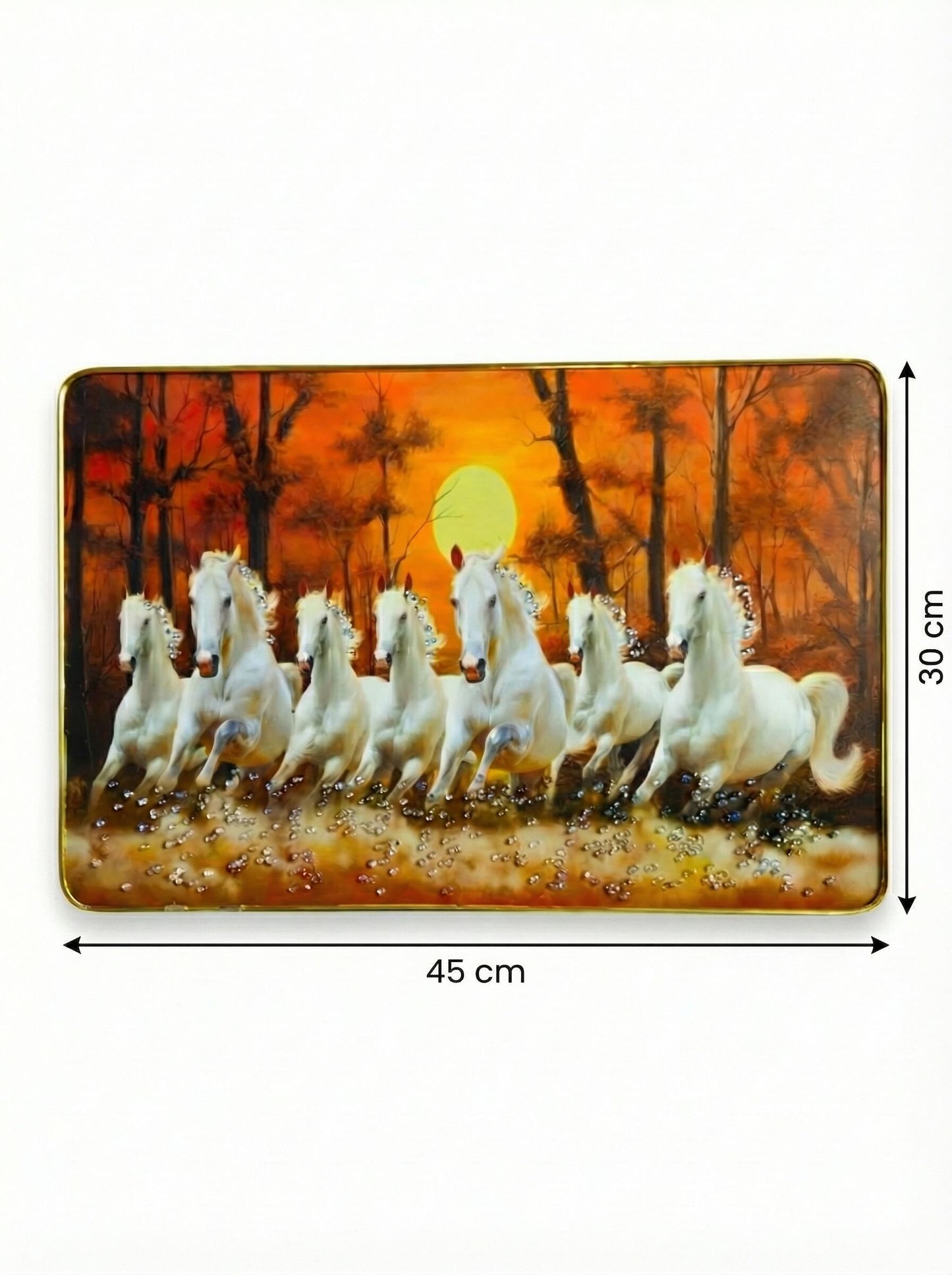 Seven Horses Fortune Blessings – Running Horses Luxury Wall Art