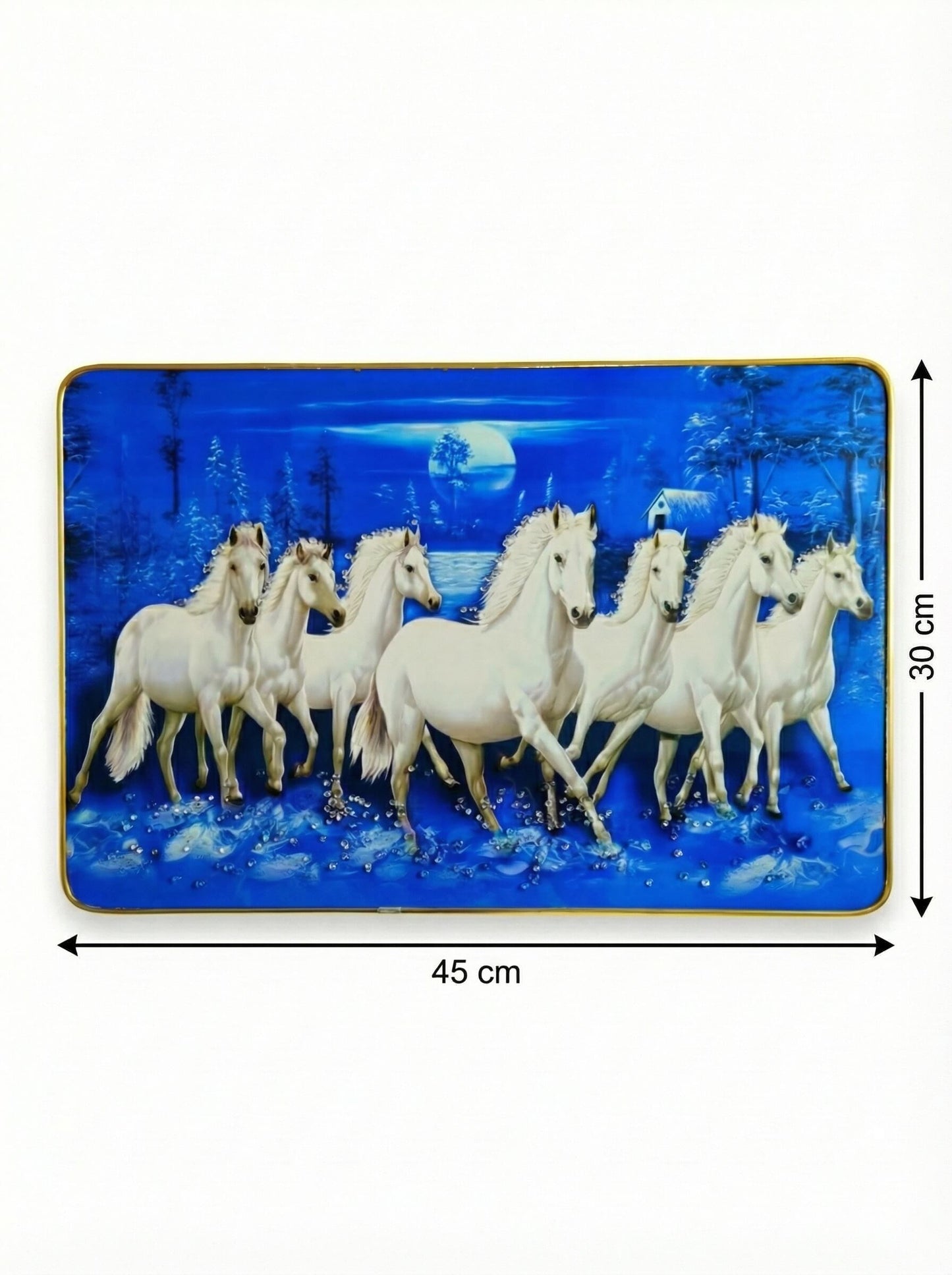 Seven Horses Fortune Blessings – Running Horses Luxury Wall Art