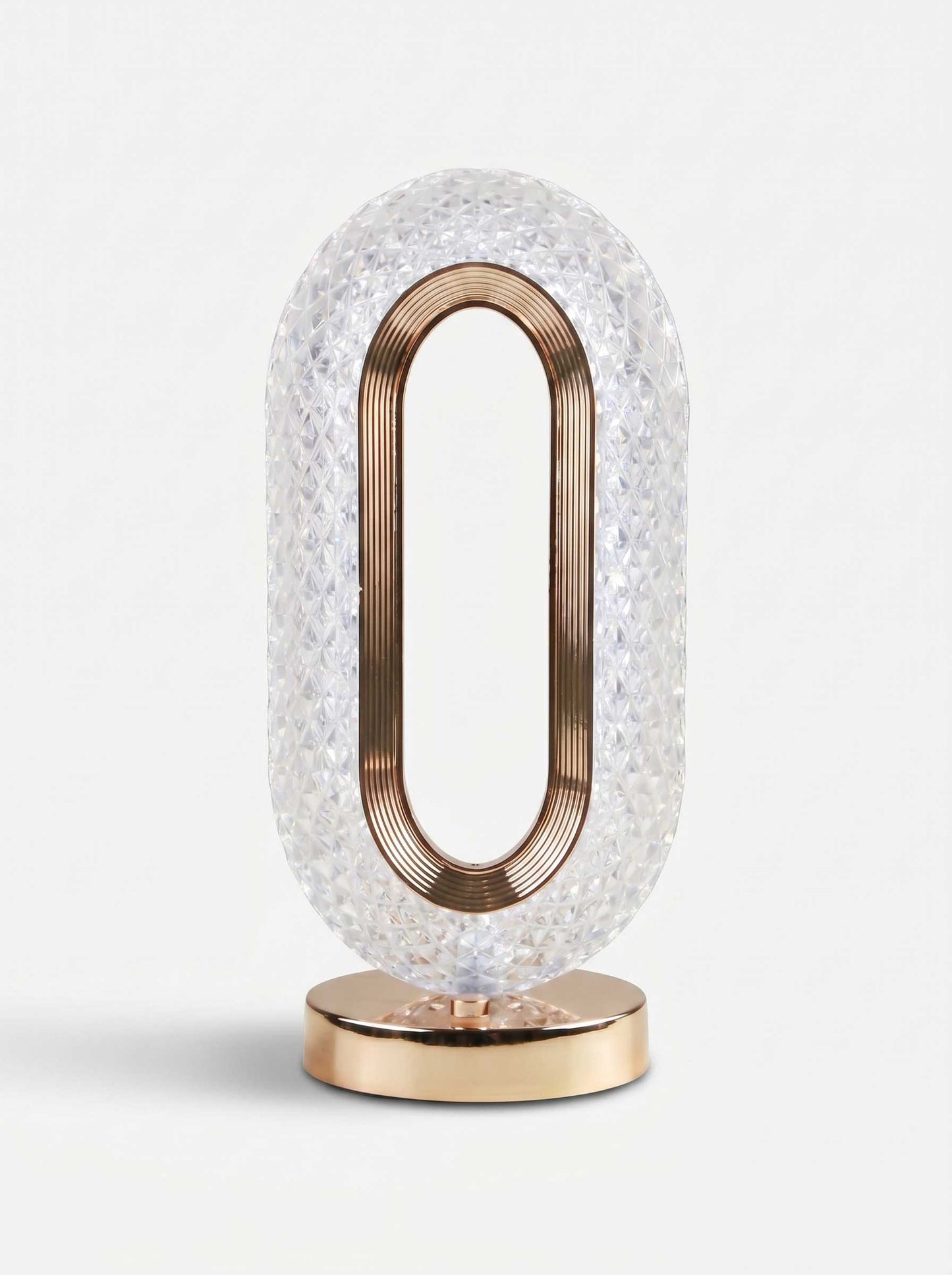 Crystal Glow Oval – Luxury Ambient Lamp