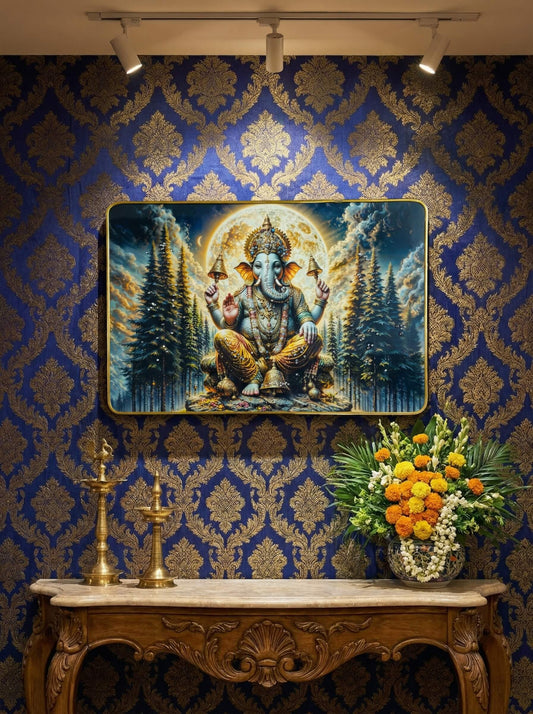 Ganesh Jewel Blessings – Ganesha Luxury Wall Art